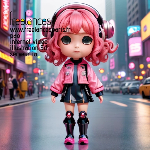 Pao mise en page internet vidéo illustration 3d serveur IA générative AI freelance paris studio de création magazines QTPO8D30